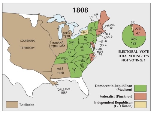 democratic republican party vs federalist party