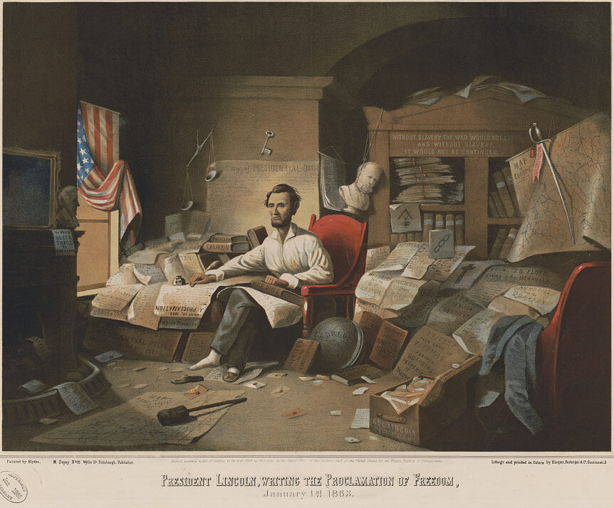 What principles guided Lincoln's Emancipation Proclamation?