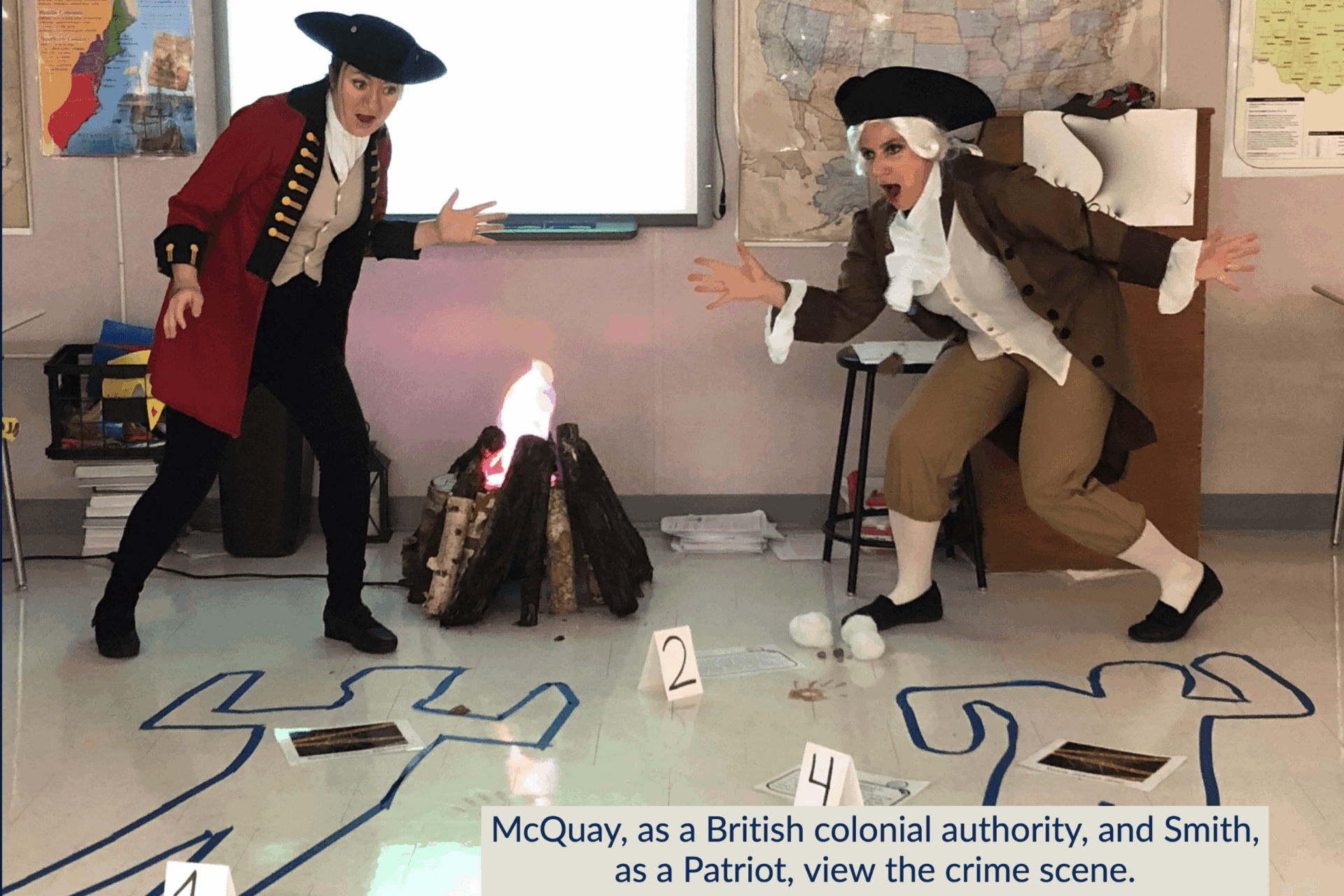 Both British and Patriots reacted with alarm. 
