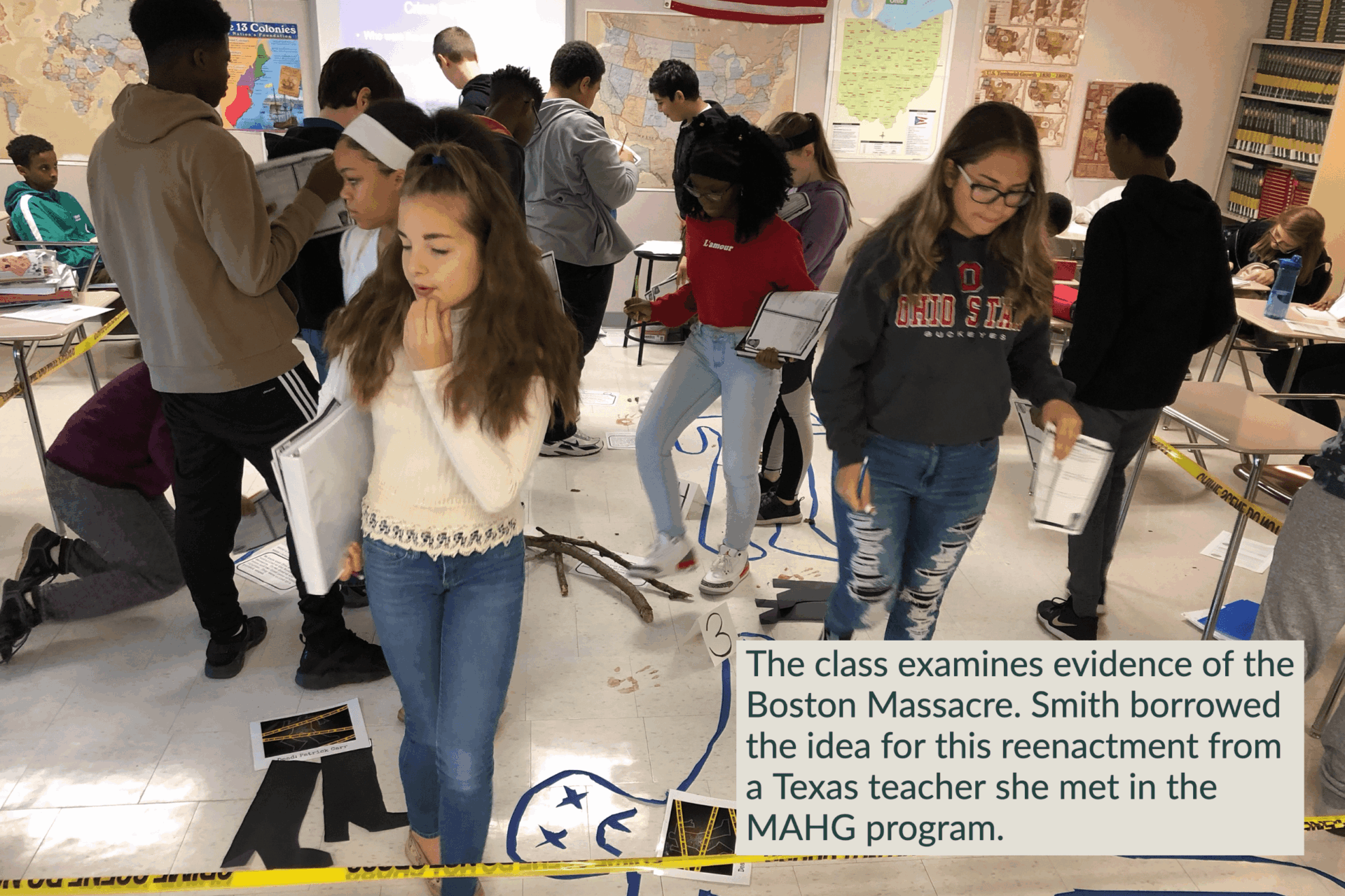 Boston Massacre becomes three-dimensional as a as crime scene.