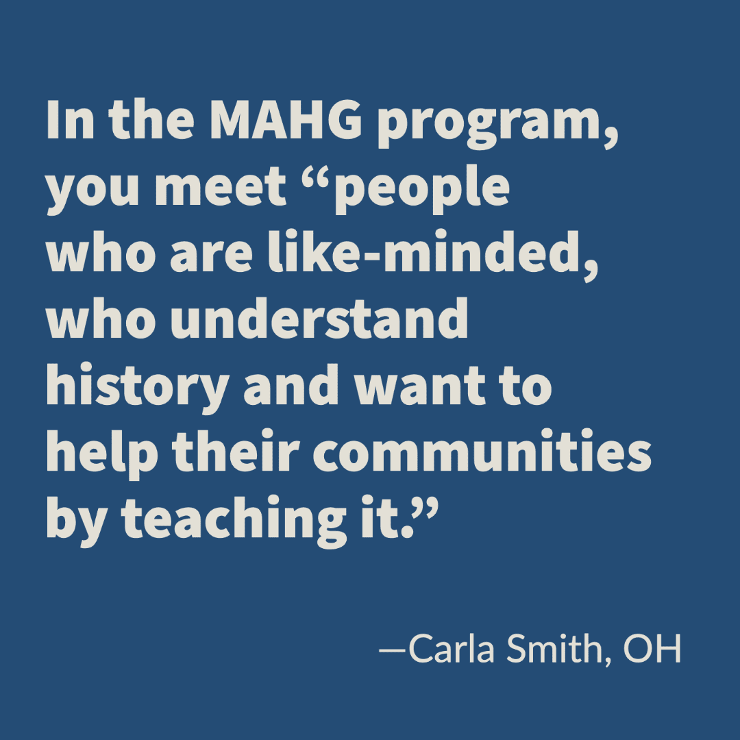 Teaching American History's Masters program brings great teachers together.
