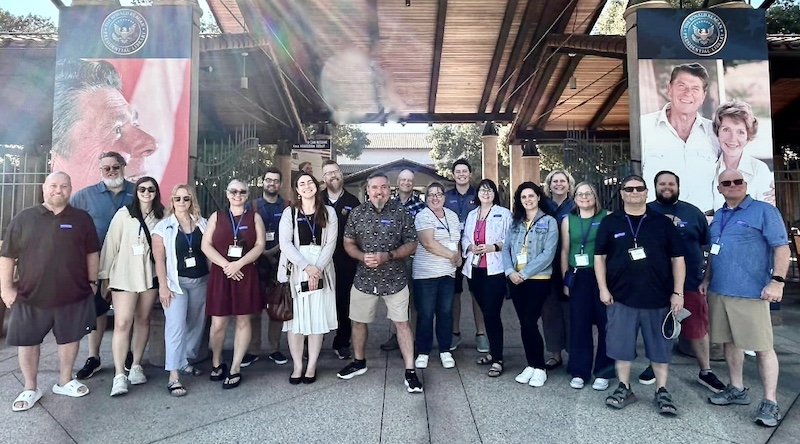 Lohrding and colleagues at a multiday seminar on the Cold War contrasted partisan fights then and now.